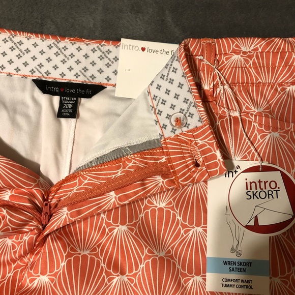 Intro Wren Skort Sateen Comfort Waist Tummy Control - Shells - Size 20 W - Picture 9 of 13